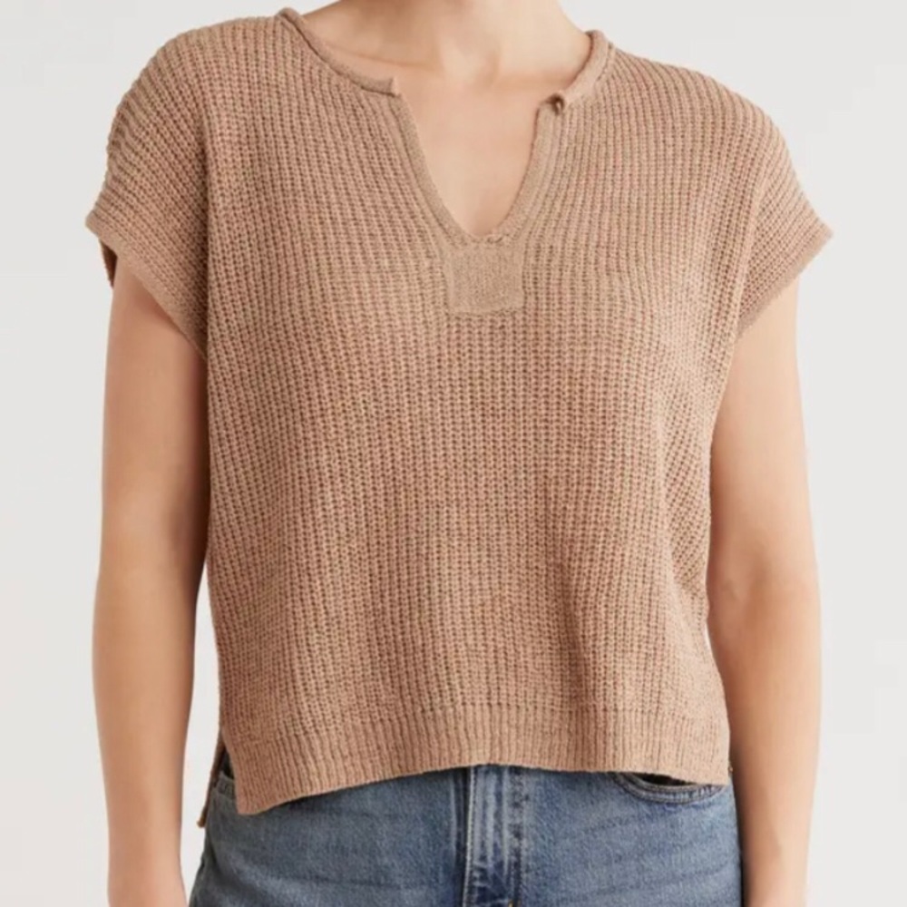 Blu Pepper Cream Knit Top